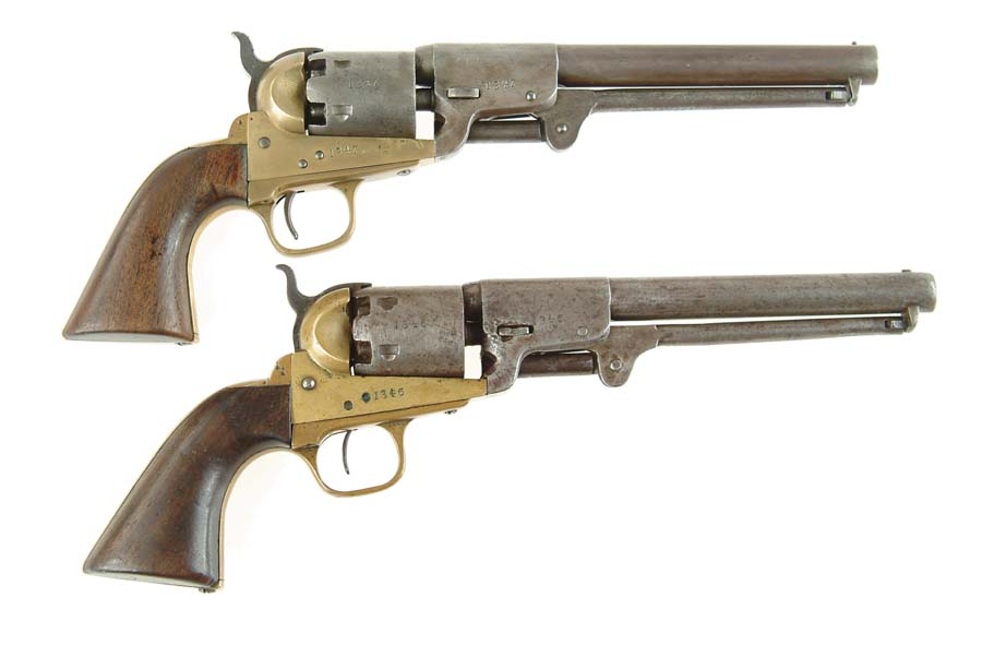 Appraisal: EXTREMELY RARE PAIR OF CONSECUTIVELY NUMBERED FIRST MODEL CONFEDERATE GRISWOLD