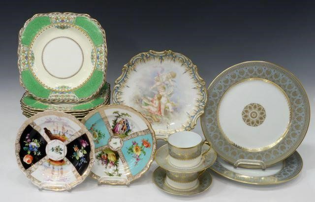 Appraisal: lot of Parcel gilt cabinet plates including Minton salad plates