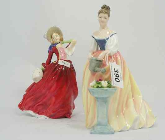 Appraisal: Royal Doulton Figures Autumn Breezes HN and Alexandra HN