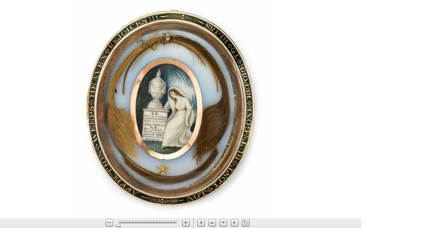 Appraisal: English mourning locket and portrait miniature of a gentleman early