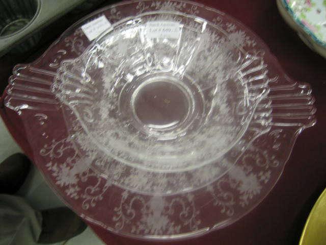 Appraisal: Pcs Elegant Etched Crystal