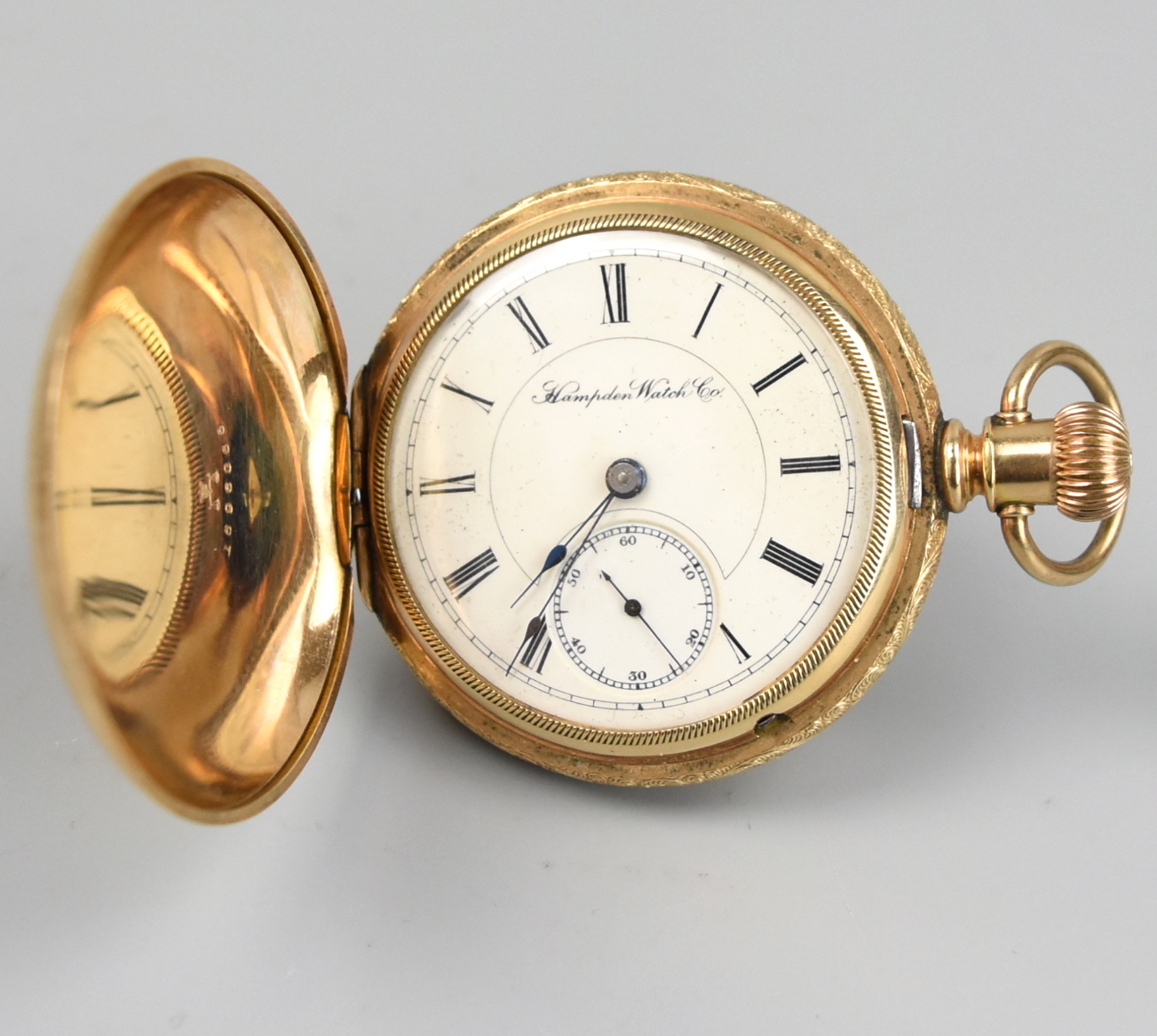 Appraisal: WASHINGTON WATCH CO GOLD PLATED POCKET WATCH A timepiece of