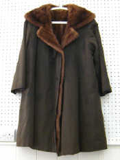 Appraisal: A fur lined rain coat Size large In good condition