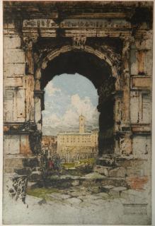 Appraisal: Luigi Kasimir etching and aquatint Luigi Kasimir Austrian - -