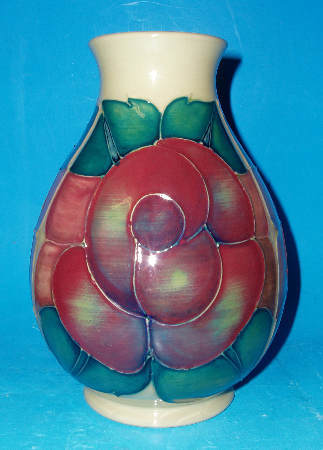 Appraisal: Stylised Rose Vase Designed By Sally Tuffin Unique Colourway On