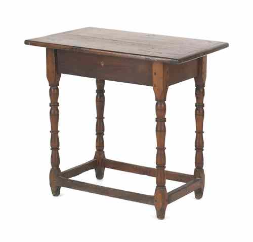 Appraisal: Diminutive pine tavern table mid th c h w d