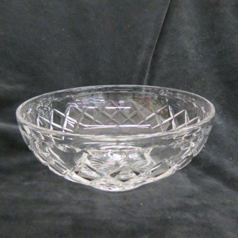 Appraisal: Waterford Cut Crystal Bowl diameter diamond decor signed excellent