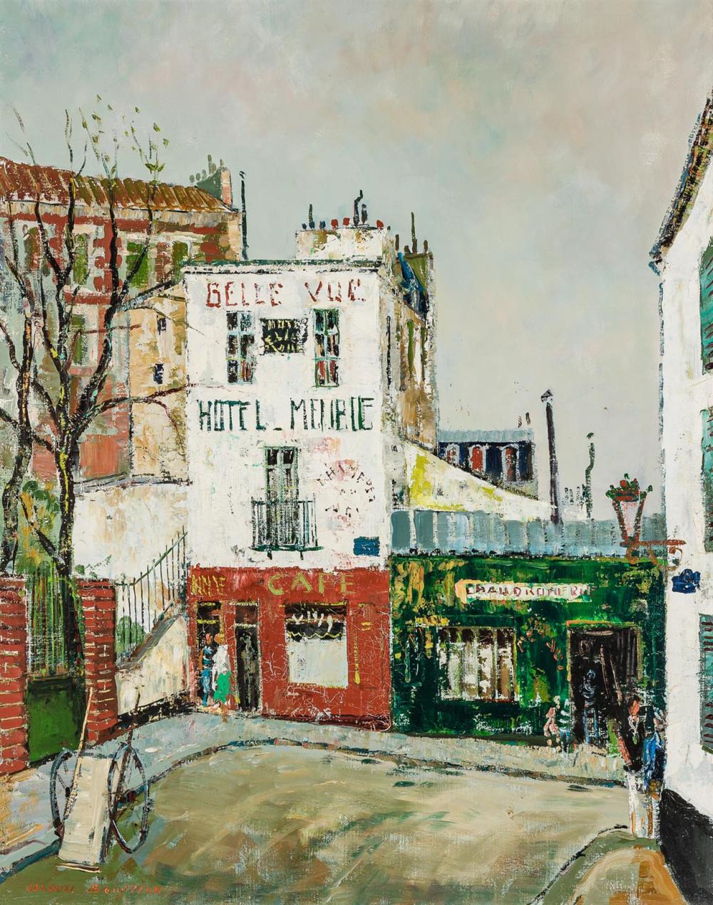 Appraisal: JACQUES BOUYSSOU French - Rue Jouye - Rouve oil on