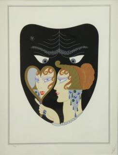 Appraisal: ERTE Serigraph Envy Seven Deadly Sins Suite Signed lower right