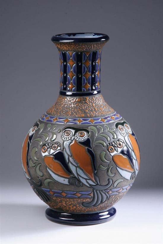 Appraisal: AMPHORA ART POTTERY VASE Circa - impressed Amphora Austria and