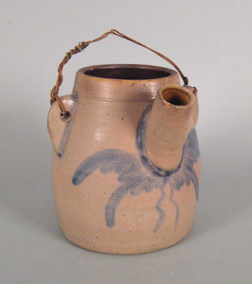 Appraisal: Stoneware batter jug th c with cobalt decoration h