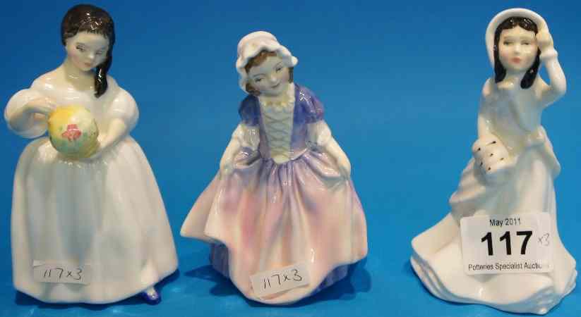 Appraisal: Royal Doulton Figures Mandy HN Helen HN And Bedtime HN