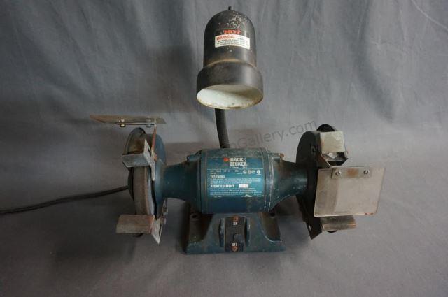 Appraisal: Black and Decker Bench Grinder Type With light Works when