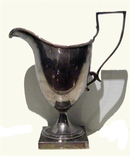 Appraisal: American silver cream jug joseph lownes philadelphia pennsylvania circa Of