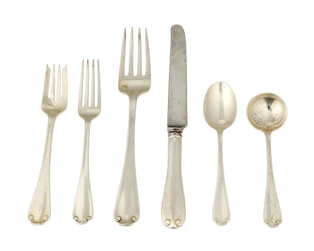 Appraisal: A Tiffany Co Flemish sterling silver partial flatware service Circa