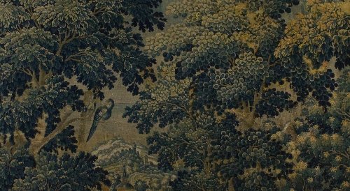 Appraisal: A th Century Dutch verdure tapestry woven with birds among