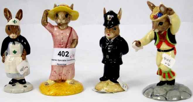 Appraisal: Royal Doulton Bunnykins figures Policeman DB Nurse DB Morris Dancer