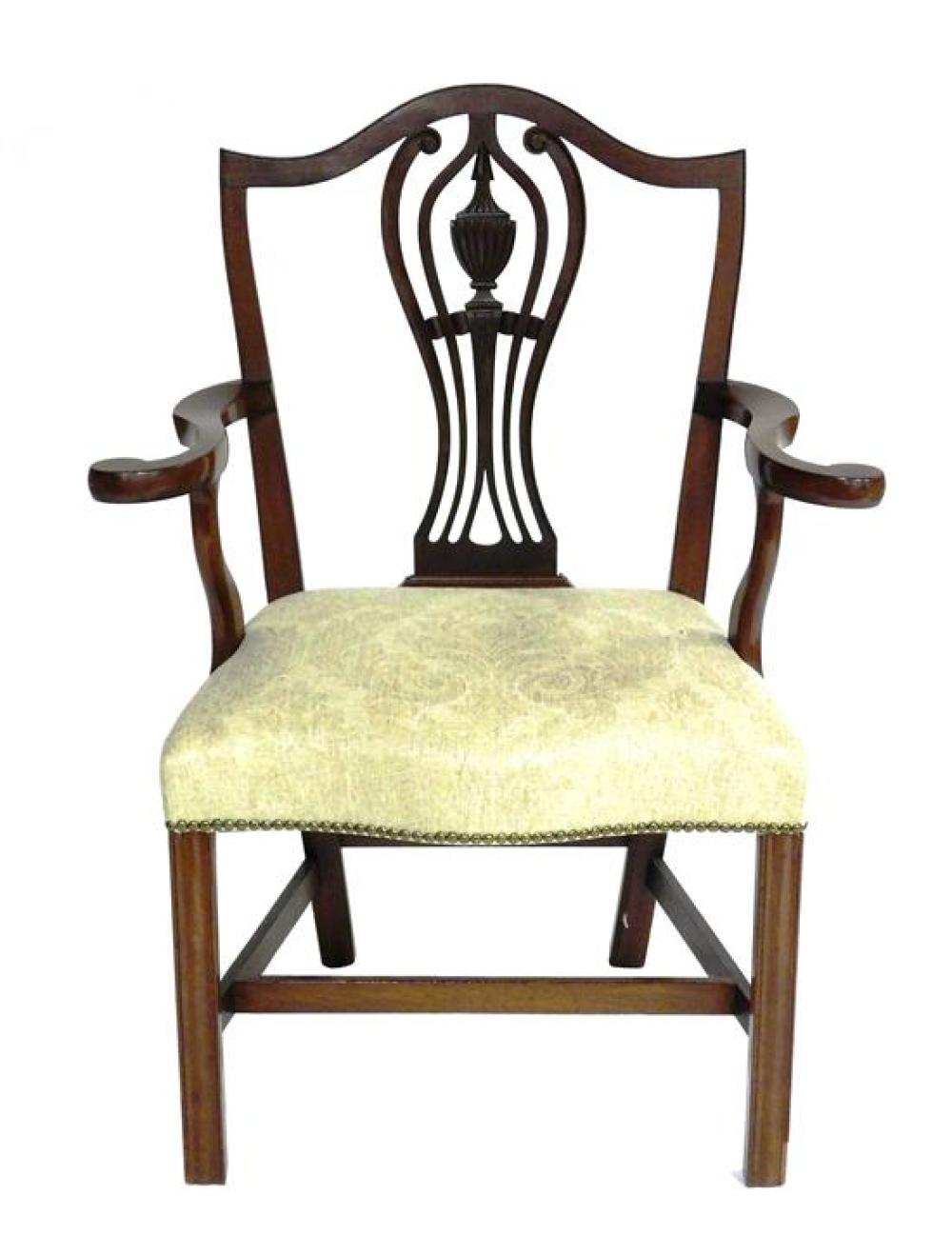 Appraisal: Armchair American late th C similar to those from the