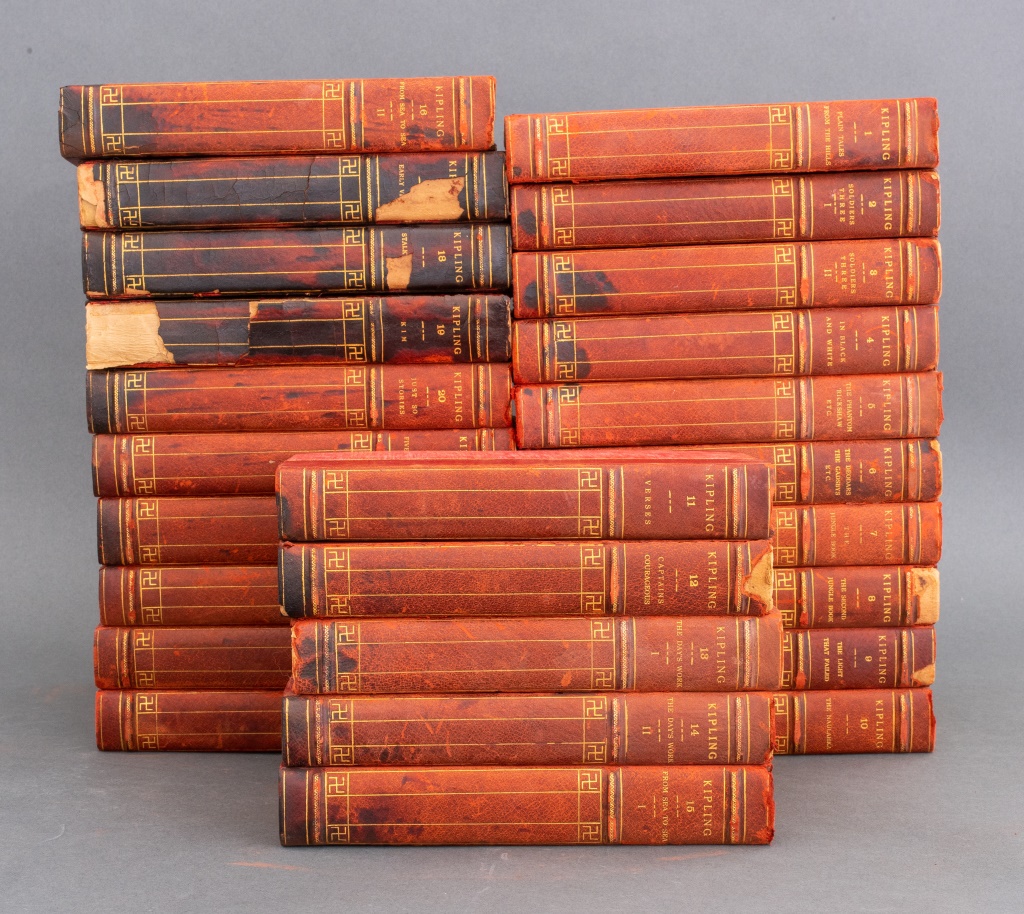 Appraisal: WORKS OF RUDYARD KIPLING SCRIBNER EDITION VOL Twenty-five volume set