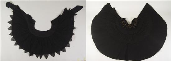 Appraisal: Two Ladies Victorian Capes Circa 's Black lace over black