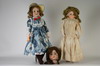 Appraisal: DOLLS - Lot of three including a A M bisque