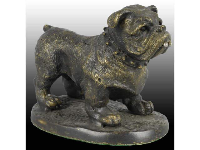 Appraisal: Full-Figure Bronze Bull Dog Cigar Cutter Description Working well Cutter