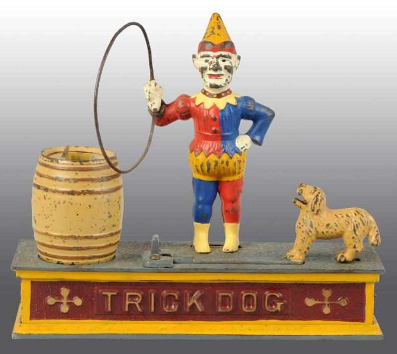 Appraisal: Cast Iron Trick Dog Mechanical Bank Description Manufactured by Shepard