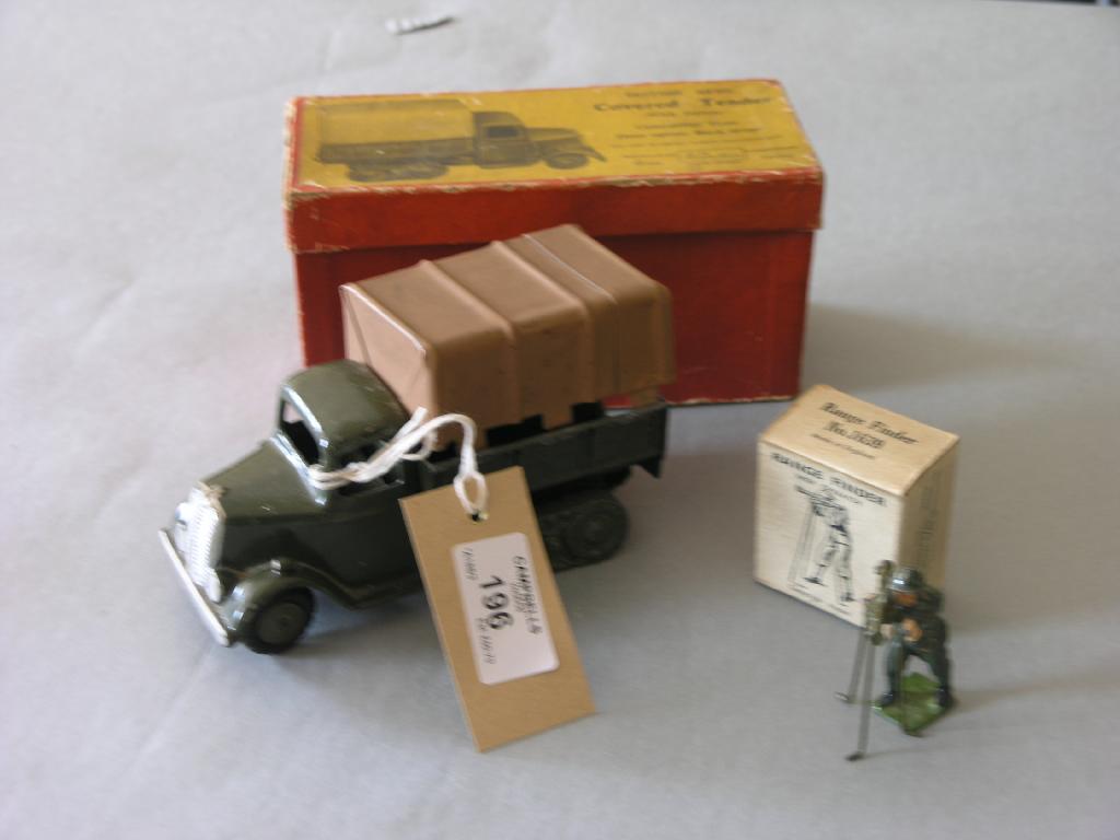 Appraisal: A Britains British Army Covered Tender with driver together with