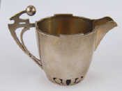 Appraisal: A Russian silver cream jug in the Pan Slavic style