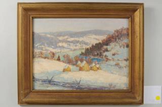 Appraisal: Winfield Scott Clime New England Landscape Winfield Scott Clime Old