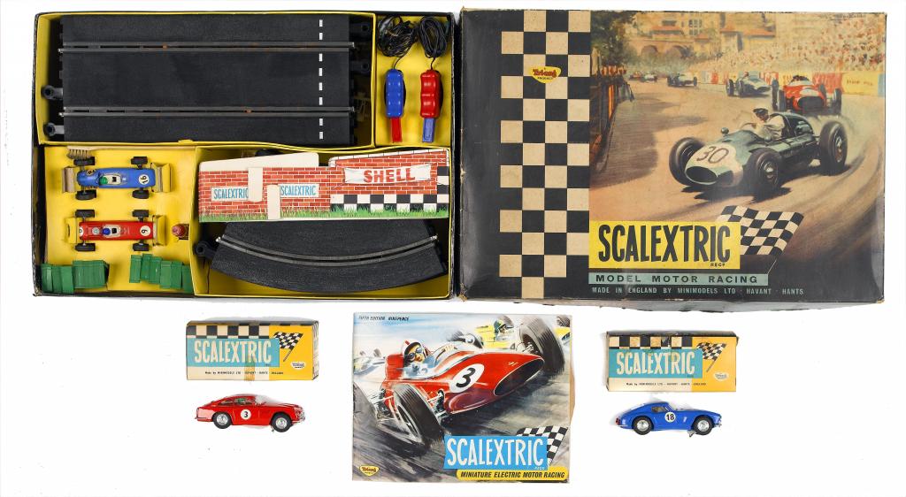 Appraisal: A TRI-ANG SCALEXTRIC SET ' ' VG boxed two Scalextric