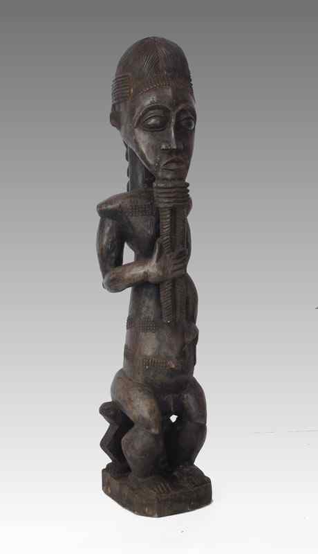 Appraisal: AFRICAN IVORY COAST BAULE ASIE USA FIGURE '' x ''