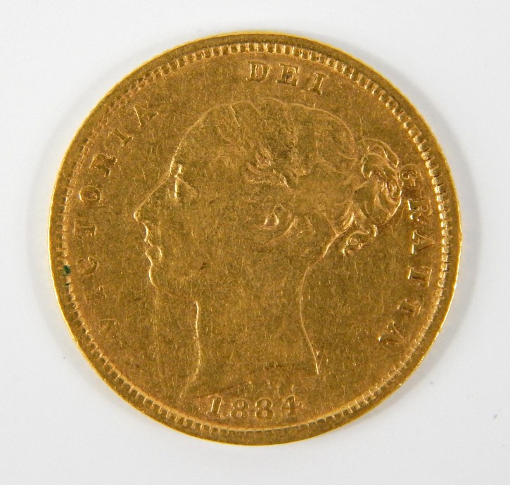 Appraisal: A Victoria young head gold half sovereign