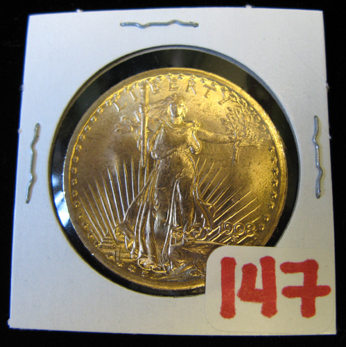 Appraisal: U S TWENTY DOLLAR GOLD COIN St Gaudens type -P