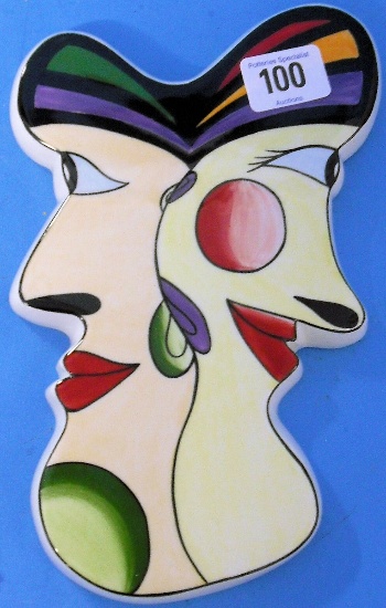 Appraisal: Lorna Bailey double headed Face Plaque limited edition of