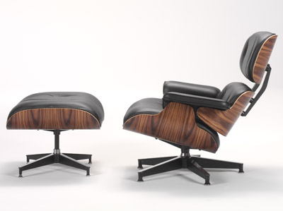 Appraisal: Herman Miller Eames Lounge Chair and Ottoman with Santos Palisander