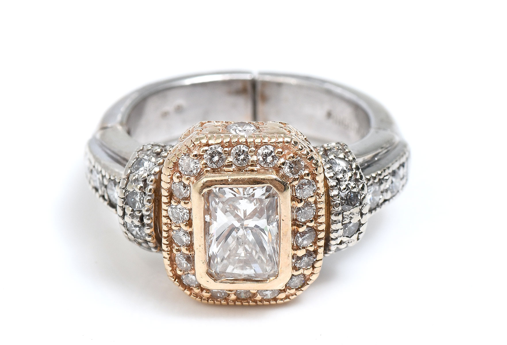 Appraisal: TONE K CTW DIAMOND RING This ring features a CT