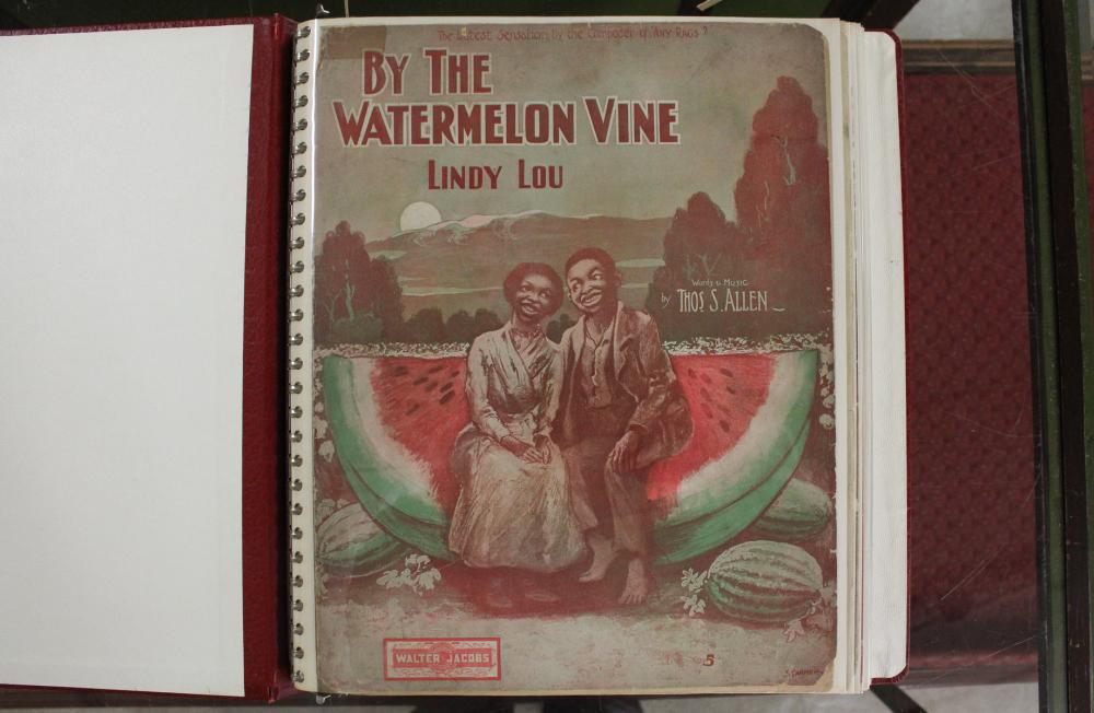 Appraisal: COLLECTION OF JIM CROW AND AMERICAN SOUTH SHEET MUSIC compiled