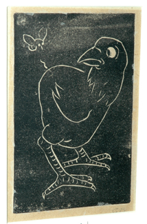 Appraisal: GEORGE BELL 'ROOSTER AND BEE' LINOCUT