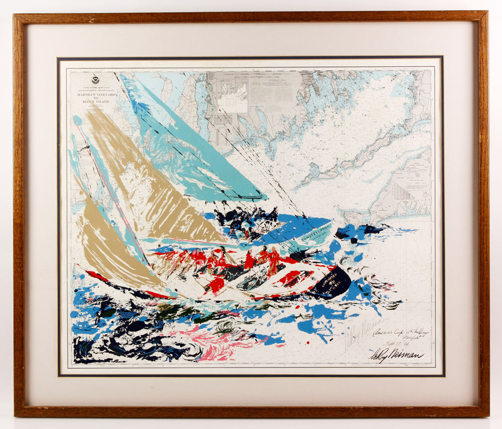 Appraisal: - Neiman America's Cup Challenger Leroy Neiman America's Cup th