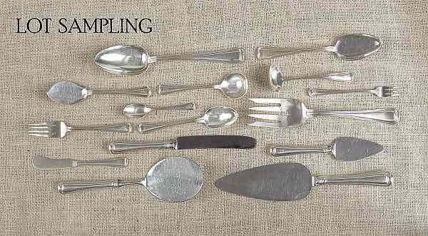 Appraisal: Gorham sterling silver Old French pattern flatware service pcs ozt