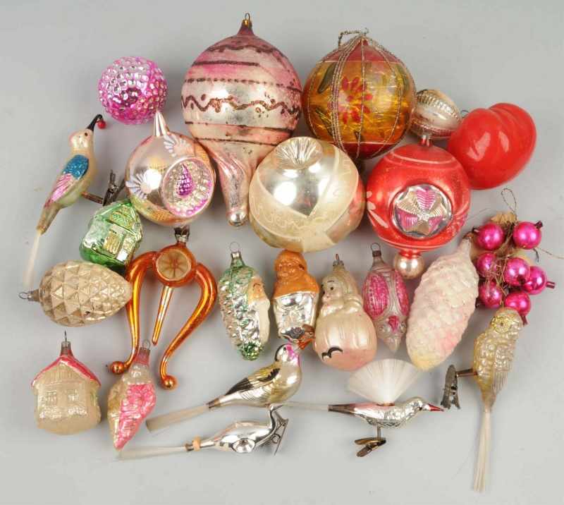 Appraisal: Lot of Christmas Ornaments Description Includes over ornaments consisting of