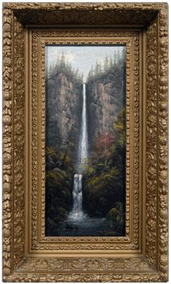 Appraisal: American School painting quot Clamanth sic Falls Portland Oregon quot