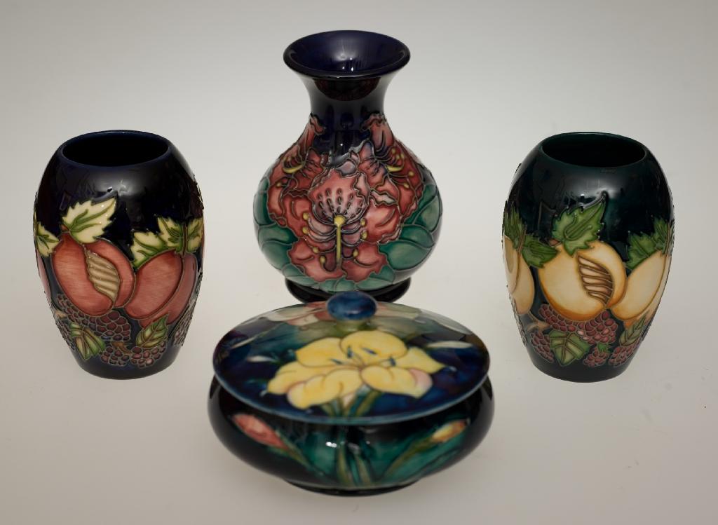 Appraisal: MOORCROFT POTTERY VASE of baluster form with a flared rim