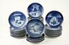 Appraisal: PLATES - Forty piece lot of blue and white Royal