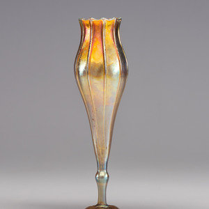 Appraisal: Tiffany Studios American Early th Century Floriform Vase favrile glass