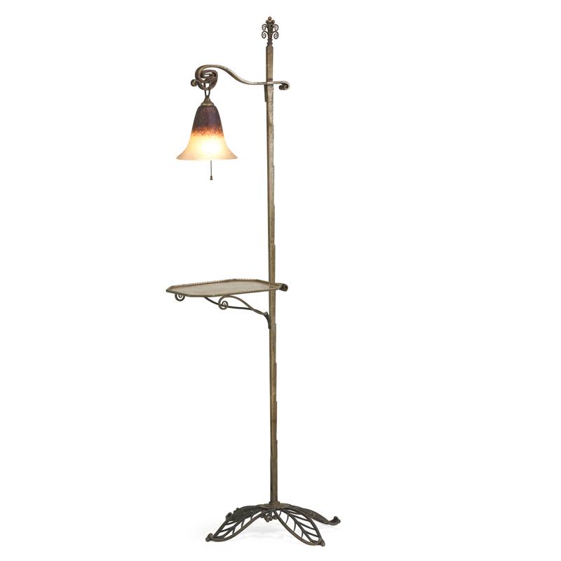 Appraisal: SCHNEIDER LOUIS KATONA Floor lamp with tray Condition Report No