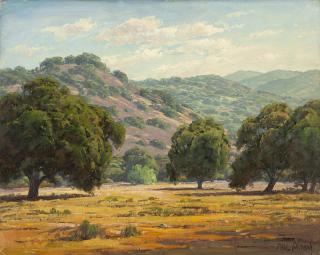 Appraisal: Paul Grimm ''California Hills Live Oak Trees'' signed lower right