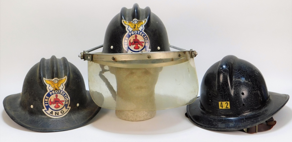 Appraisal: AIR NATIONAL GUARD AND FIRE HELMETS United States th CenturyIncludes