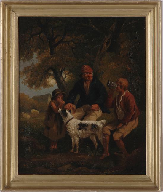 Appraisal: George Morland manner of British - LONG DAY oil on